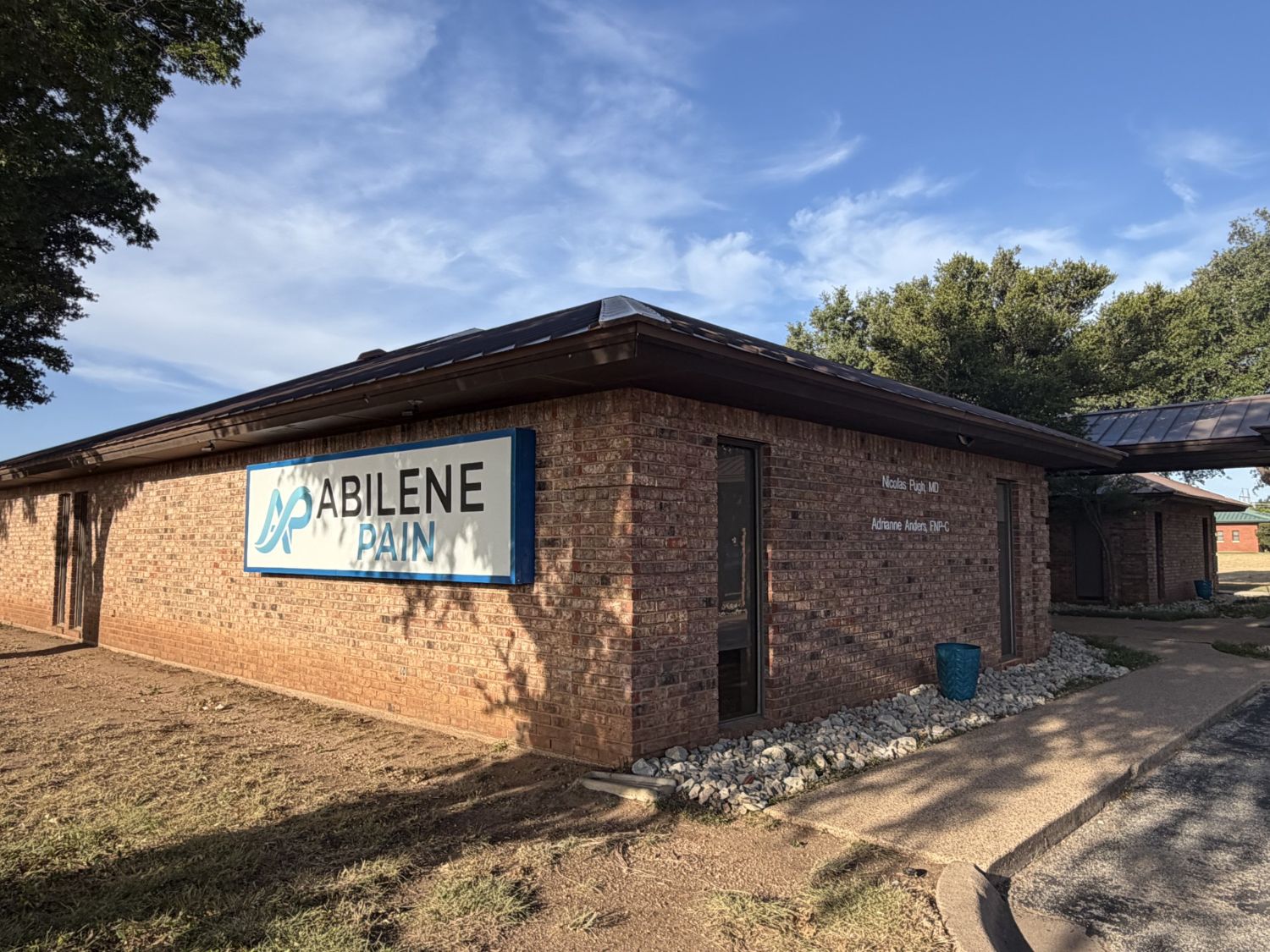 Abilene Pain main office at 1925 Hospital Place, Abilene, Texas