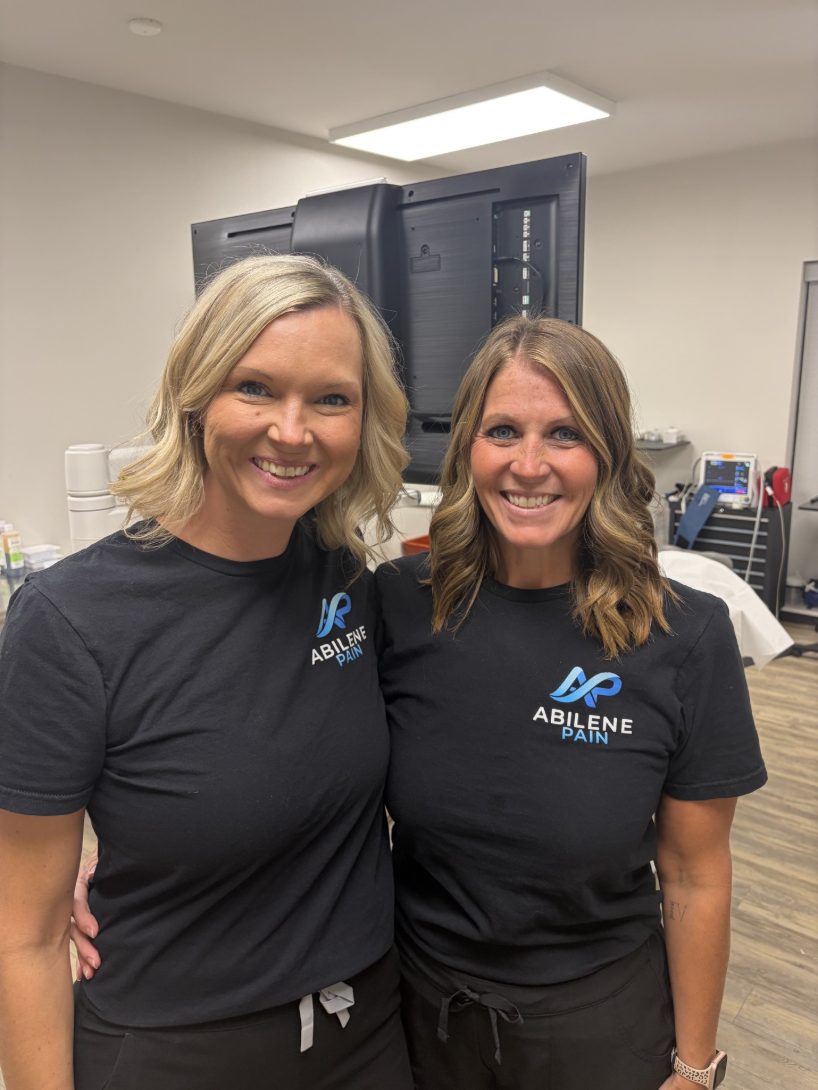 Amanda and Bridgette, Abilene Pain clinical staff